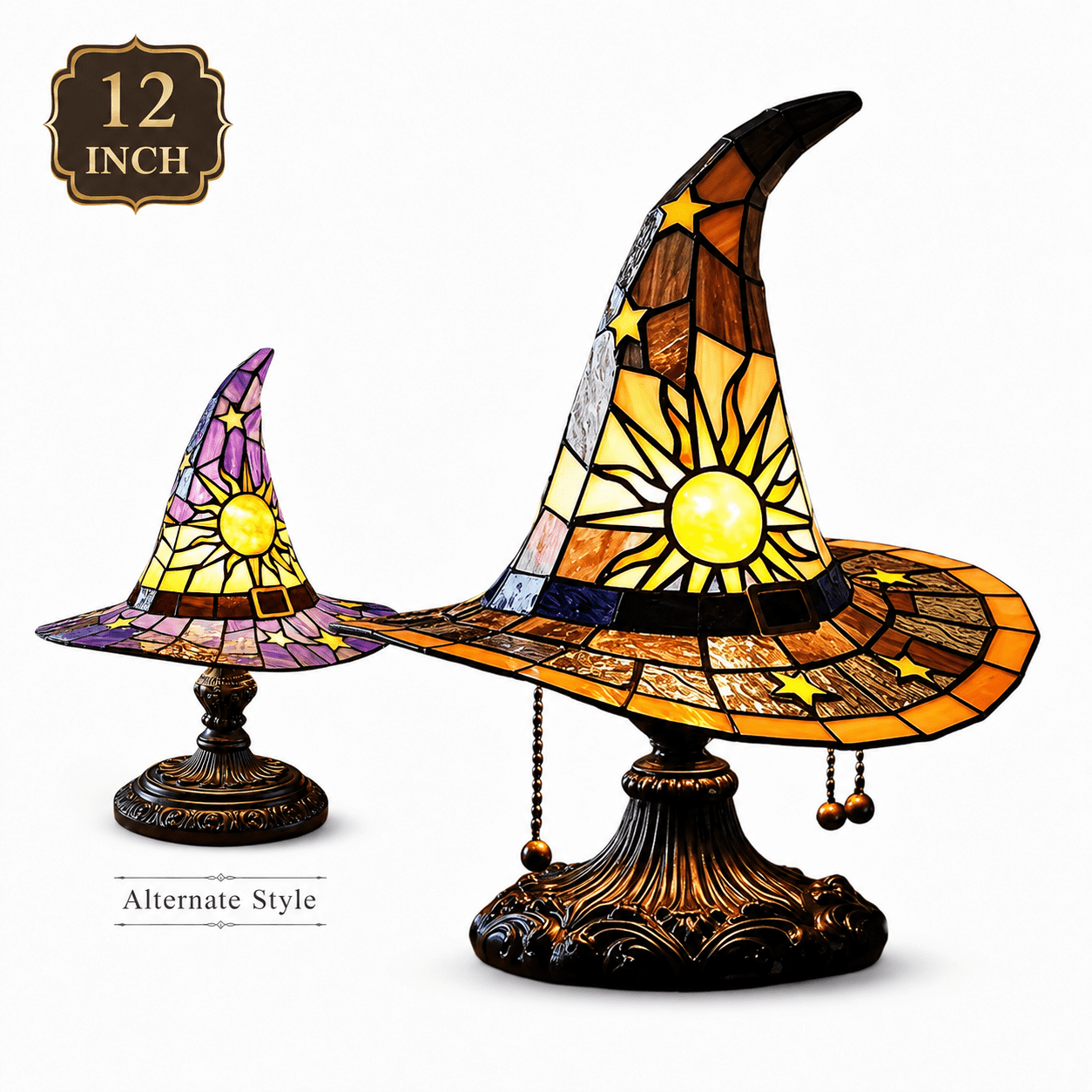 Diceymbol Halloween Decorations and Fall Decor, Halloween Venue Decoration Ghost Props LED Illuminated Ghost Decorations for Tabletop, Mantel, Shelf Indoor Outdoor 9.05 inch
