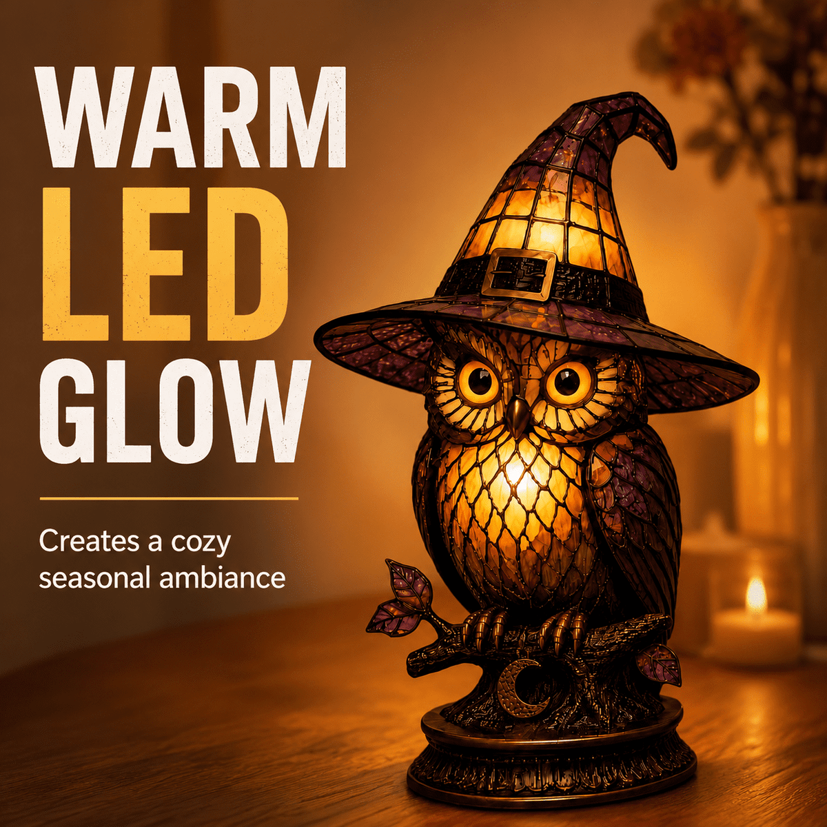 Diceymbol Halloween Decorations and Fall Decor, Halloween Venue Decoration Ghost Props LED Illuminated Ghost Decorations for Tabletop, Mantel, Shelf Indoor Outdoor 9.05 inch