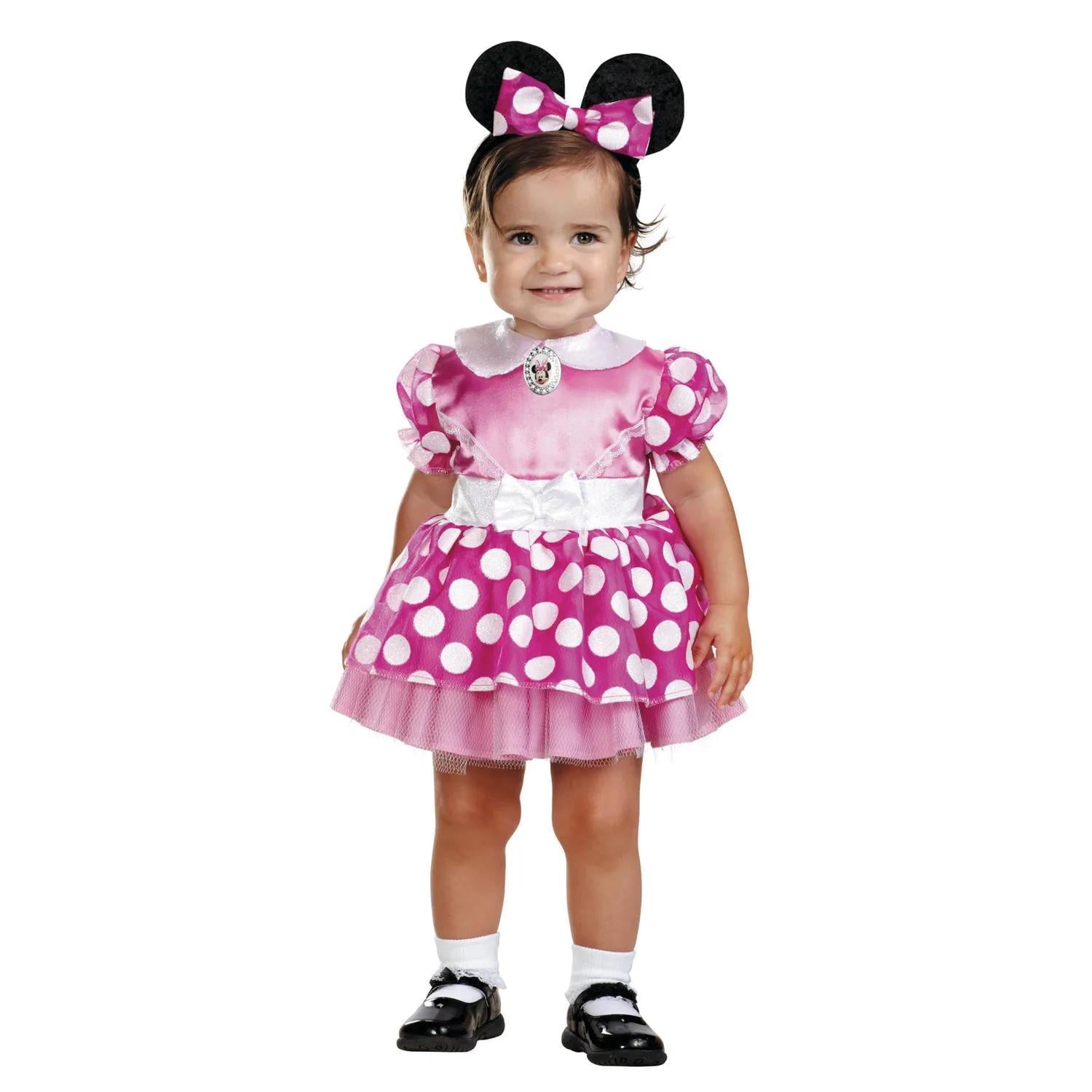 Disguise Baby Minnie Mouse Costume for Toddler Girls, Size 12-18 Months