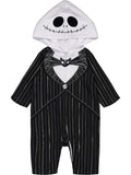 Disney Nightmare Before Christmas Jack Skellington Toddler Boys Zip Up Costume Coverall Newborn to Little Kid