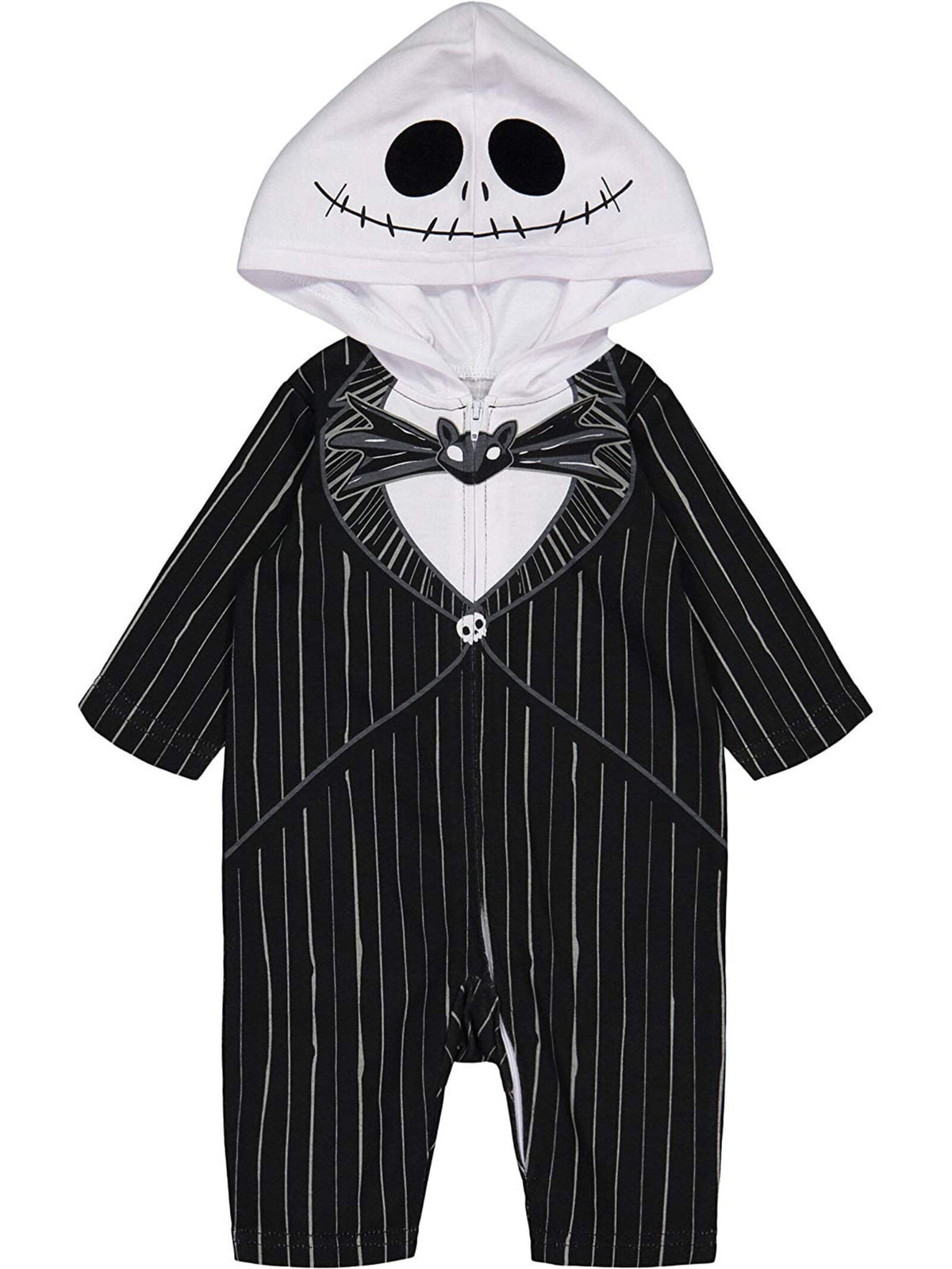 Disney Nightmare Before Christmas Jack Skellington Toddler Boys Zip Up Costume Coverall Newborn to Little Kid