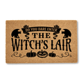 Do You Dare Enter The Witches Lair Door Mat | Funny Doormat | Welcome Mat | Halloween Decor | Funny Door Mat | Home Doormat | Halloween Mat