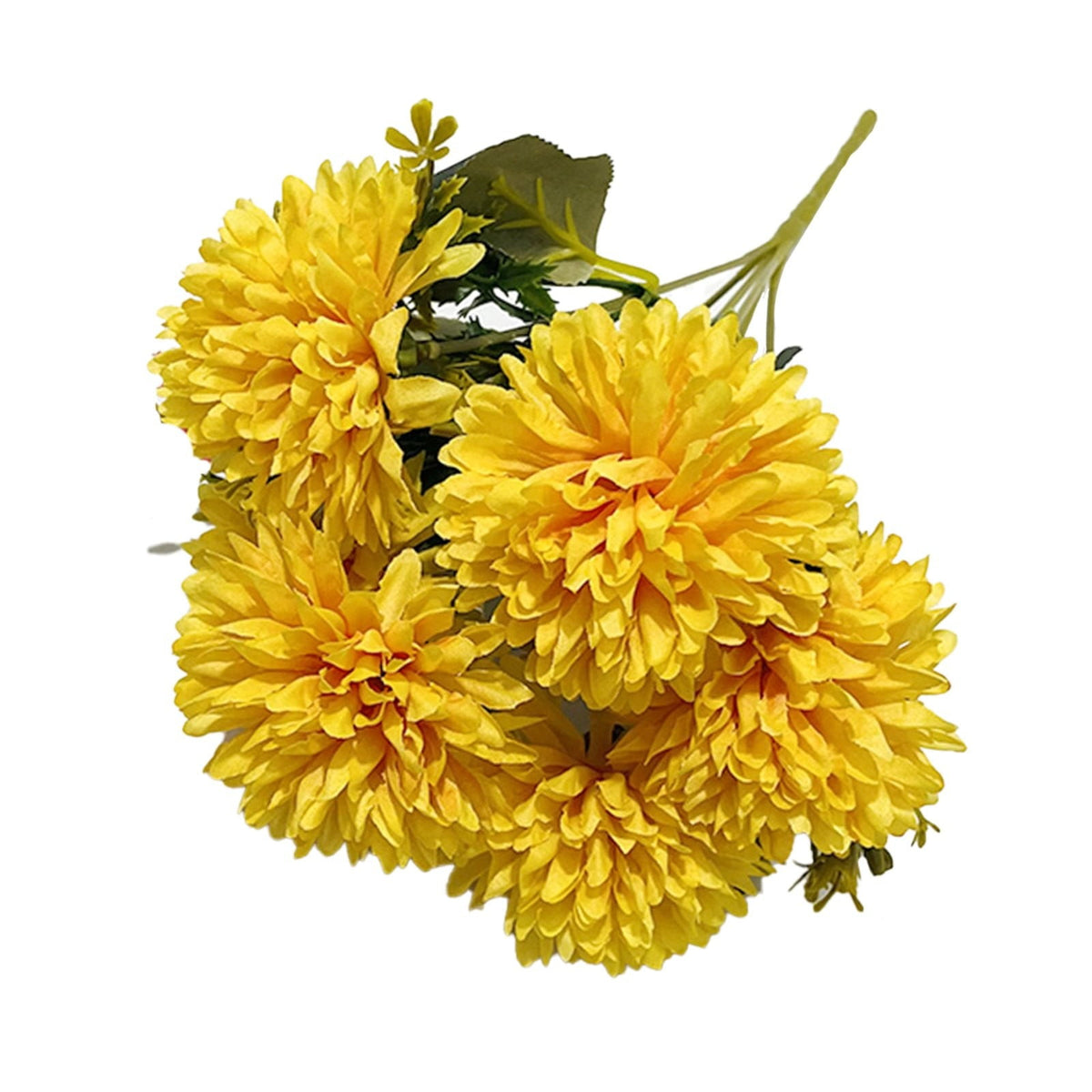 Fall Outside Decor Simulation 6-Head Chrysanthemum Bouquet Autumn Edition - Sapphire Blue Fake Flowers For Outdoors Fall Door Decor Faux Pumpkins For Outdoor For Fall Decor