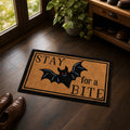 Fall Pumpkin Coir Doormat, Oh My Gourd Anti-Slip Front Door Mat Vintage Harvest Thanksgiving Halloween Entryway Floor Rug