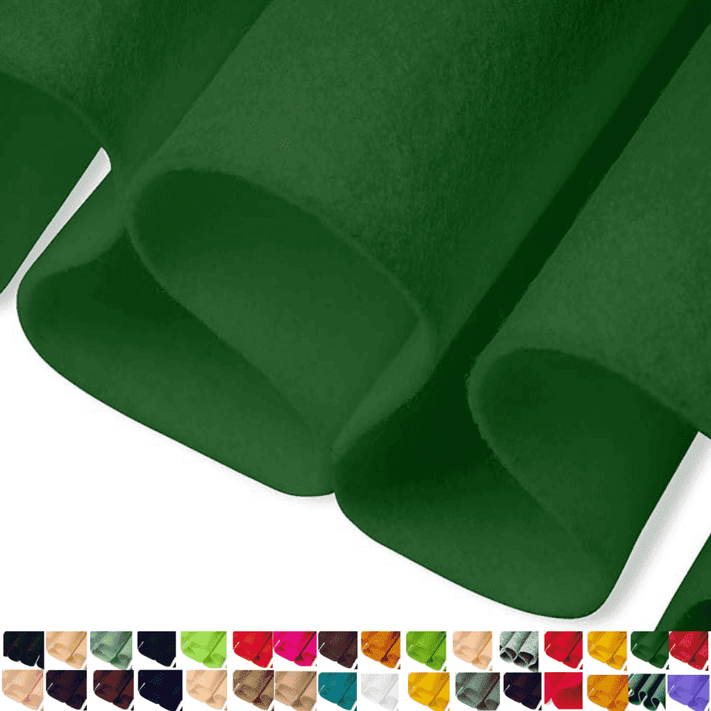 "FabricLA Soft Acrylic Felt Fabric 36"" x 36"" (1 Yard) 1.6mm Thick, Durable for Crafts, Sewing, Green"