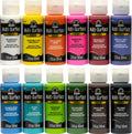 FolkArt Multi-Surface Satin Acrylic Craft Paint Set, 12 Colors, 2 fl oz
