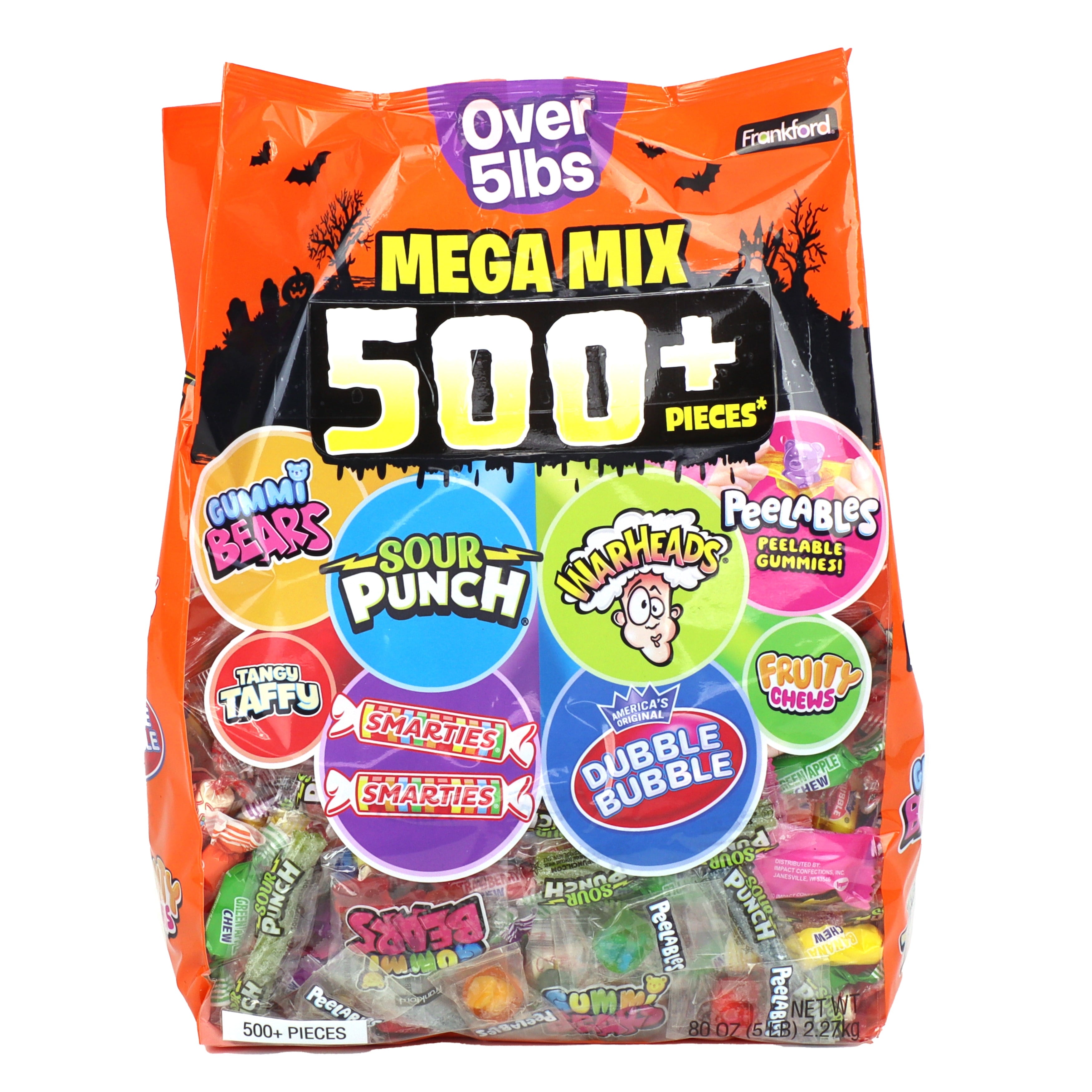 Frankford Mega Mix XL Halloween Assorted Candy Bag - 500+ Pieces