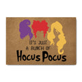Funny Welcome Doormat Front Porch Decor Rugs with Rubber Back 23.7"(L) x 15.9"(W) It's Just A Bunch of Hocus Pocus Halloween Doormat Rubber Non-Slip Backing Entrance Rug Home Decor Decorative Mat