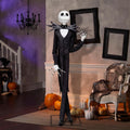 6.5 Ft Animated Deluxe The Nightmare Before Christmas Jack Skellington Decoration - Black & Purple