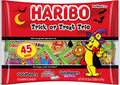 HARIBO Trick or Treat Trio Halloween Gummy Candy Mini Pouches, 45ct