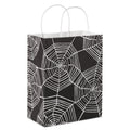 Hallmark Medium Halloween Gift Bag (Webs on Black), 1 Count