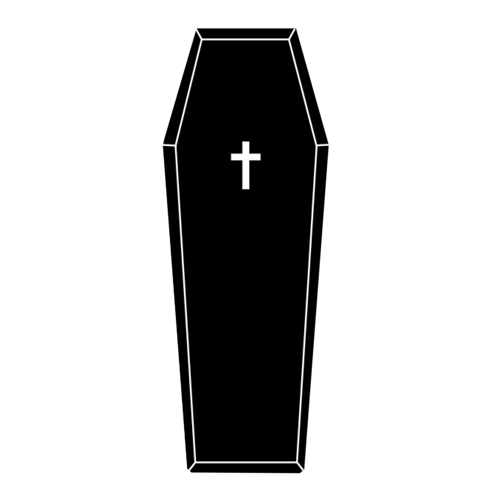 Halloween Coffin Rug - 4.3x1.6 Ft Goth Bath Mat, Non- Indoor Carpet for Living Room, Bedroom & Bathroom, Dark Gothic Decor for Spooky Home Parties