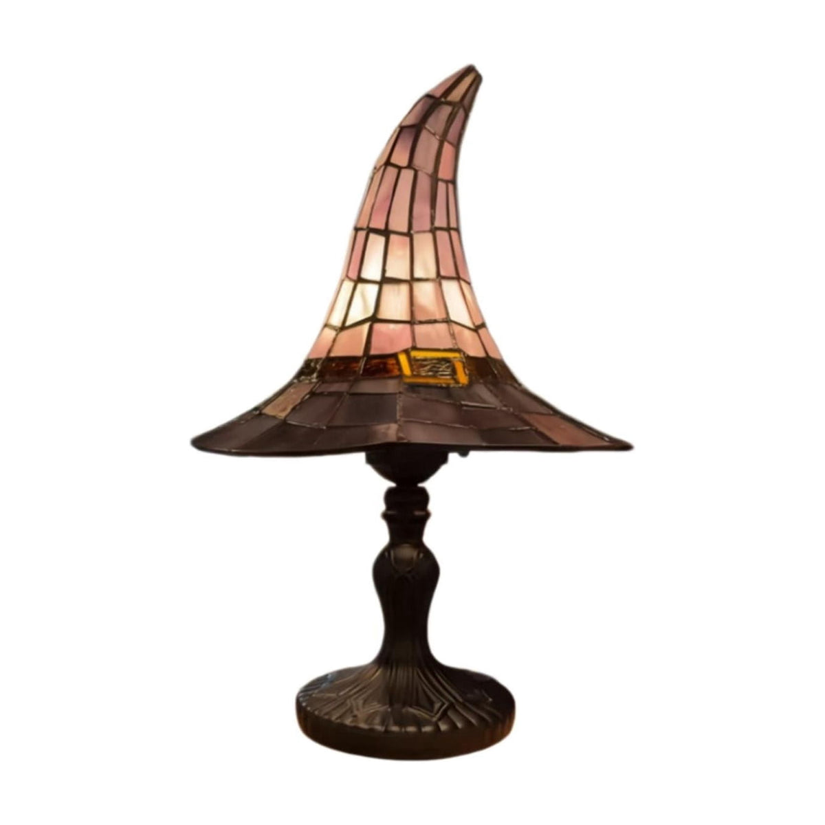Halloween Decor Witch Hat Lamp, LED Halloween Night Light, Halloween Decorations Indoor, Witchy Decor for Shelf Mantel Table, Gothic Home Decoration