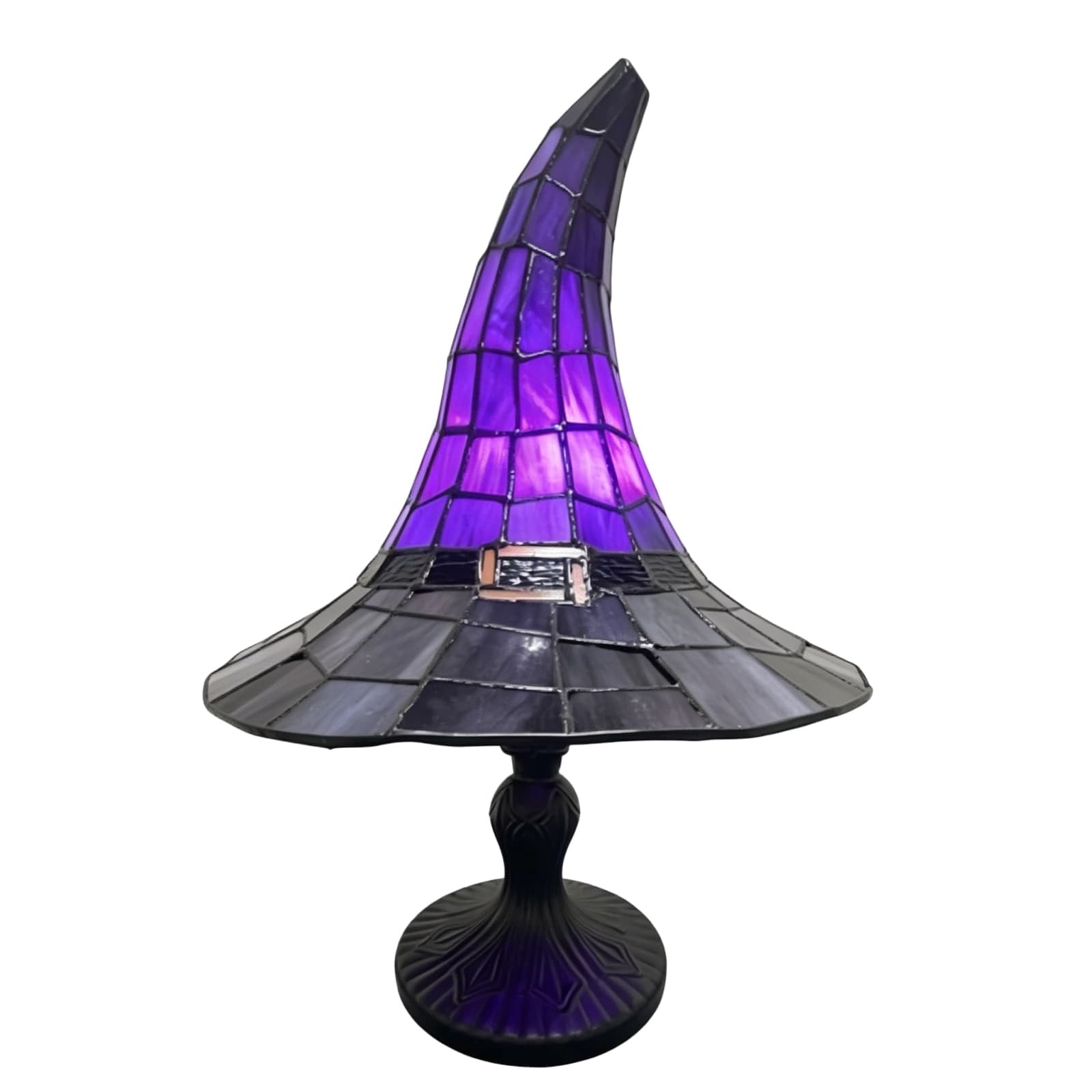 Halloween Decor Witch Hat Lamp, LED Halloween Night Light, Halloween Decorations Indoor, Witchy Decor for Shelf Mantel Table, Gothic Home Decoration