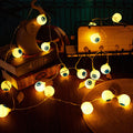 Halloween Decorations 20 LED Spooky Eyeball Lights Outdoor Green Firefly Lights For Garden Yard Patio Pathway Lawn Halloween Party