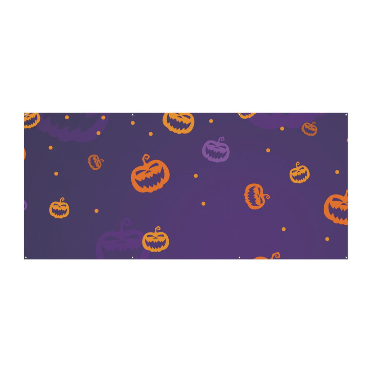 Halloween Garage Door Cover - 13x6ft Spooky Ghost Pumpkin Skull Witch Black Cat Polyester Backdrop for Outdoor Decor