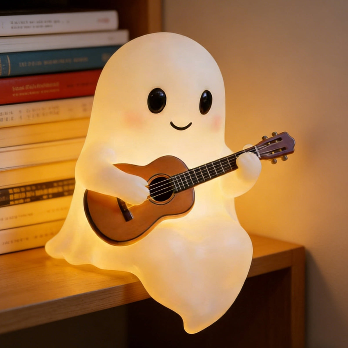 YZEGDCH Halloween 3D Ghost Campfire Flickering Night Light 2 Funny Roasting Marshmallows at Campfire LED Electric Faux Flameless Campfire Nightlight Funny Halloween Decor