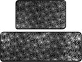 Halloween Kitchen Rugs Set of 2, Cushioned Anti-Fatigue Kitchen Mats for Floor, Spider Web Kitchen Mats, Non-Slip Waterproof Kitchen Floor Mat Washable for Kitchen, Home, Office, Laundry