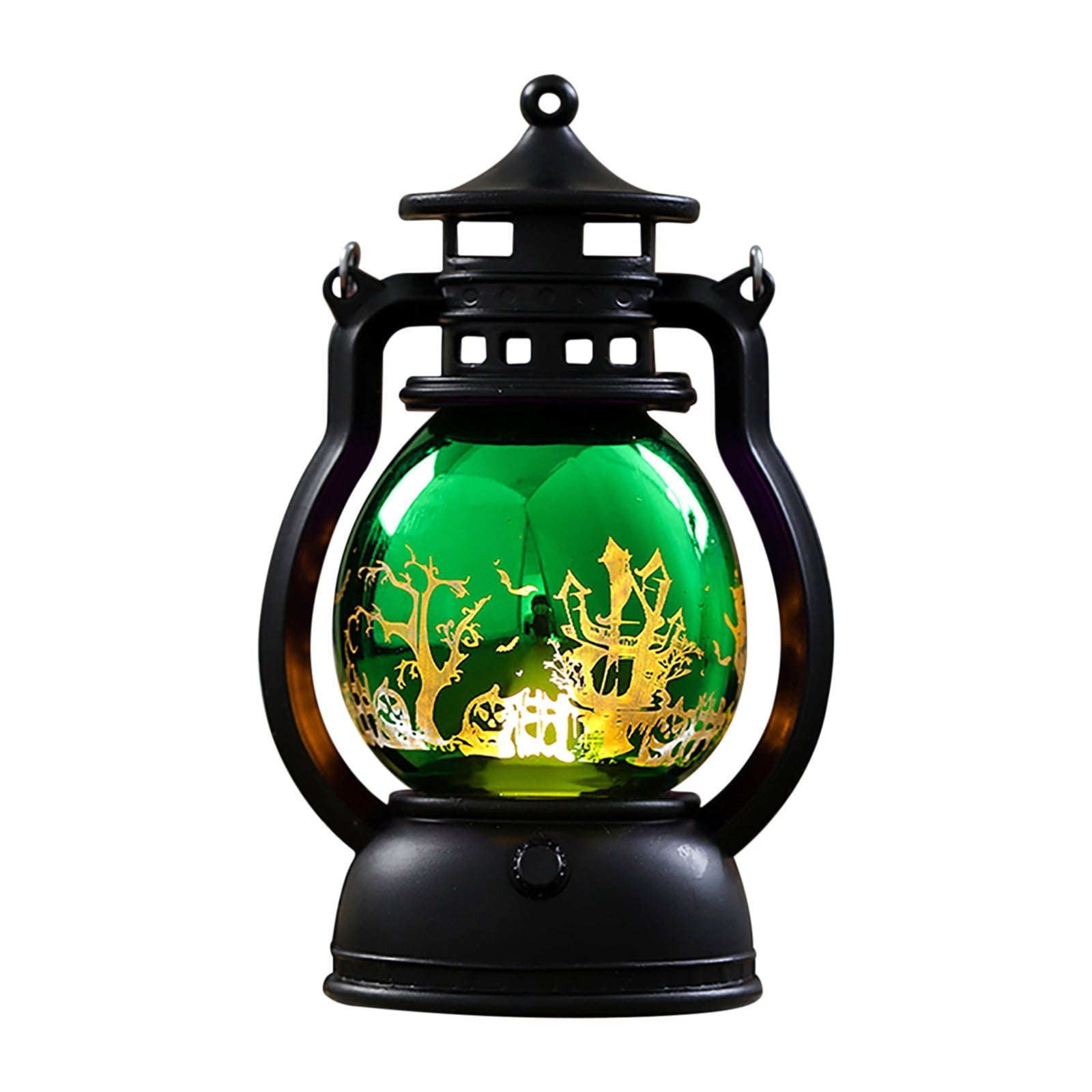 Halloween Oil Lamp Outdoor Lights, Flickering Flame Solar Lanterns Lights Outdoor Waterproof, Hanging Lantern Decorative, Solar Powered Lanterns for Yard Patio Path Tree Garden Decor