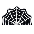 Halloween Rug, Spiderweb Floor Mat, Non-Slip Soft Pile Halloween Decoration Carpet for Non-Slip Indoor/Outdoor Doormat For Party Decoration