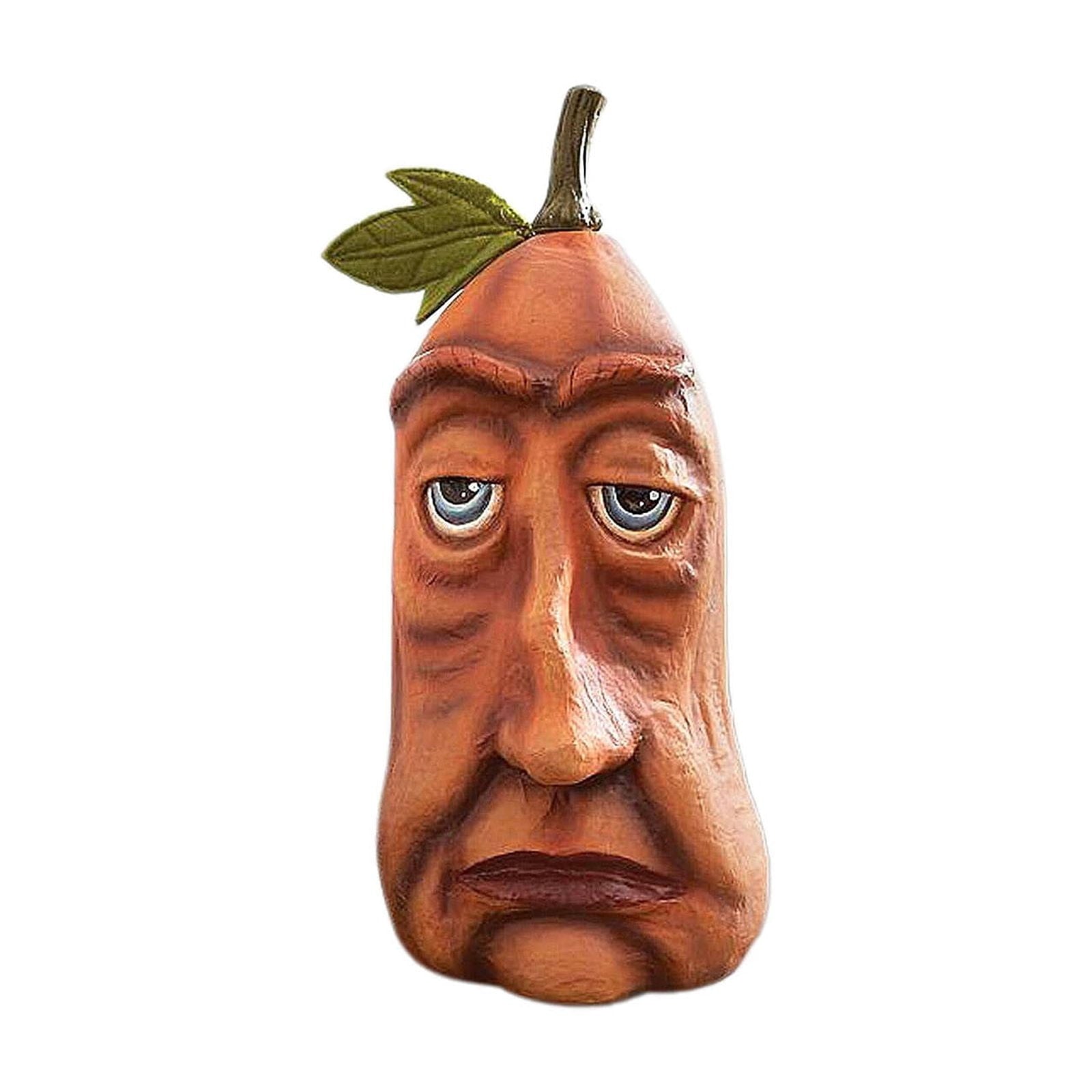 Happy Halloween Pumpkin Decorations for Yard - Funny Resin Jack O Lantern with Weighted Base - Outdoor Fall Decor for Porch,Garden,and Home Party