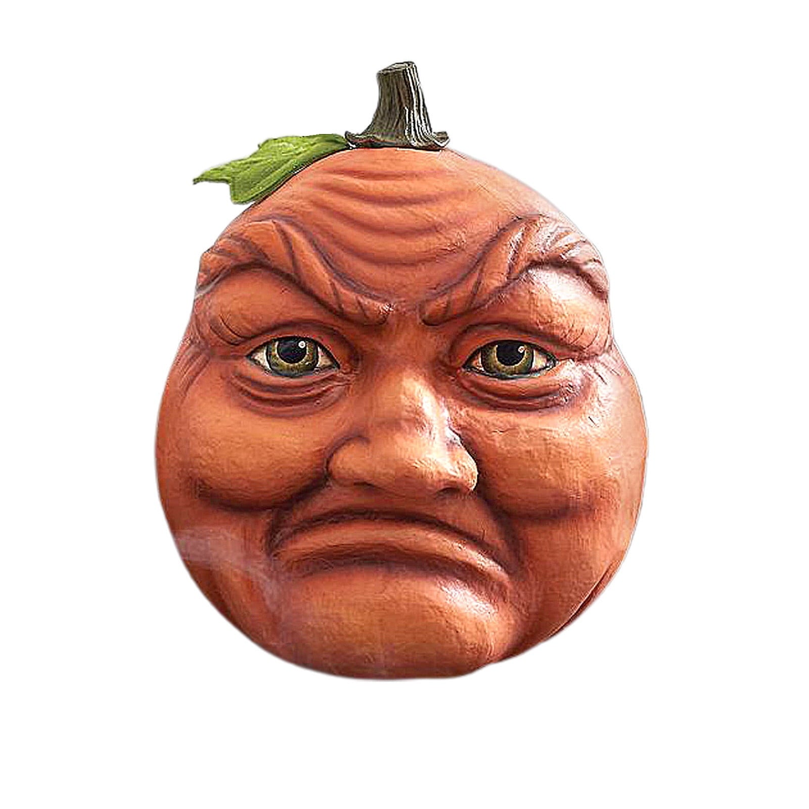 Happy Halloween Pumpkin Decorations for Yard - Funny Resin Jack O Lantern with Weighted Base - Outdoor Fall Decor for Porch,Garden,and Home Party