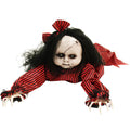 Haunted Hill Farm 44" Animatronic Doll with Light-up Blue Eyes, Multicolor, HHGBGIRL-2LSA