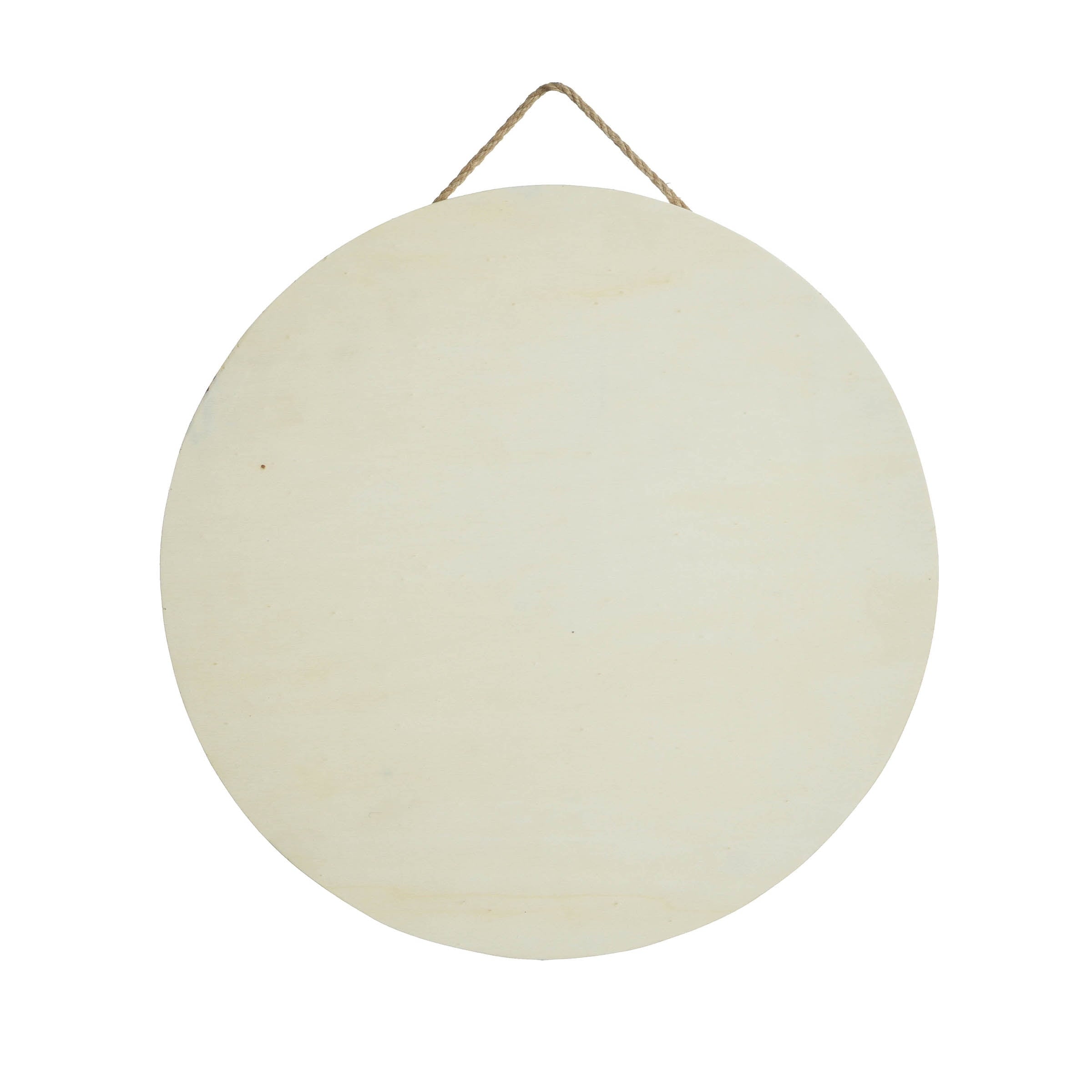 Hello Hobby Unfinished Round Wooden Plaque, 11.8 in