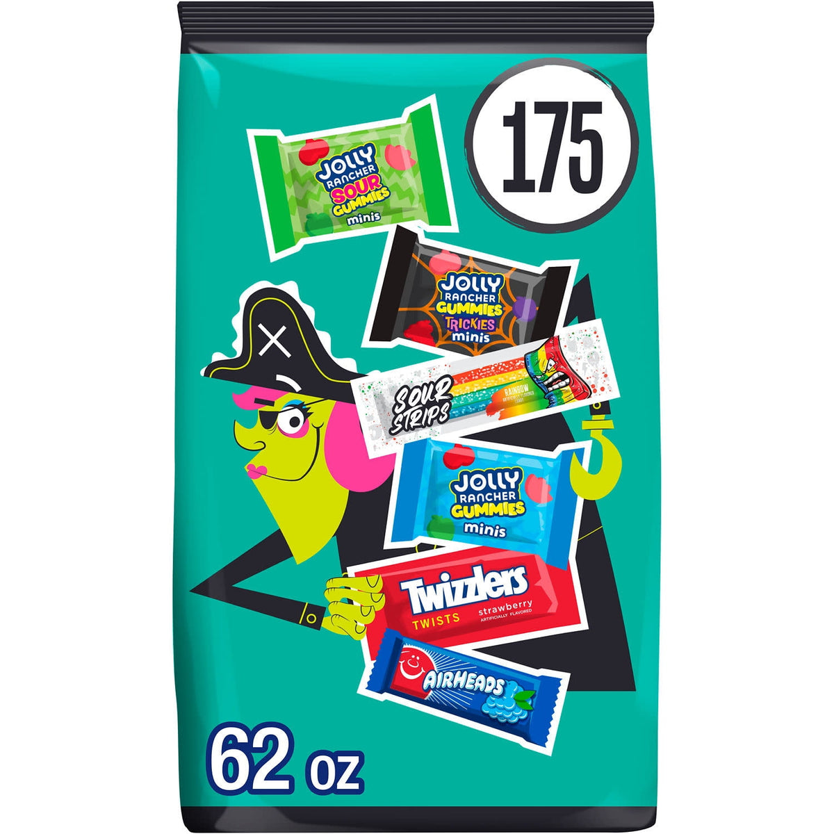 Hershey Assorted Fruit Flavored, Halloween Candy Bulk Bag, 62 oz (175 Pieces)