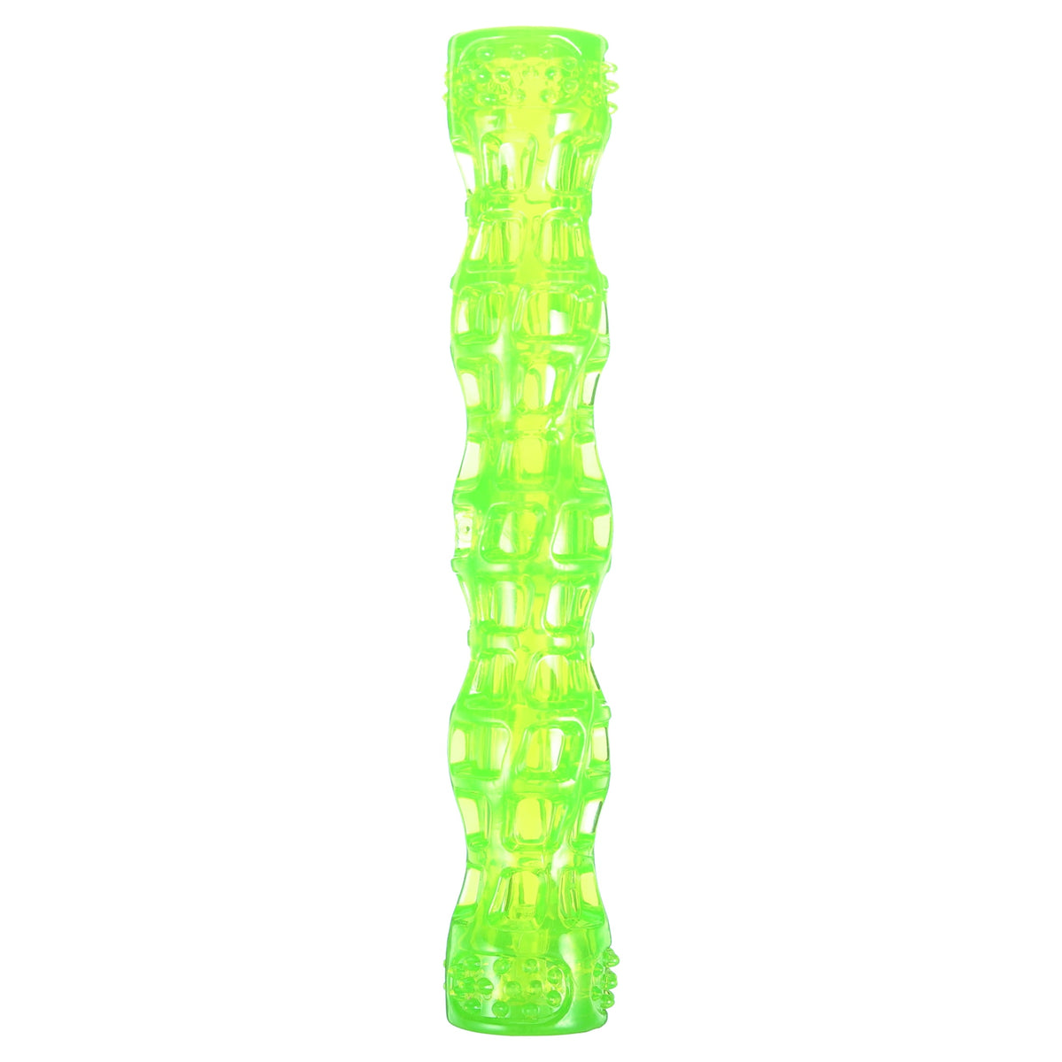 Hyper Pet Dura-Squeaks Durable Non-Toxic TPR Bouncing Super Squeaky Dog Toy, Stick, Green