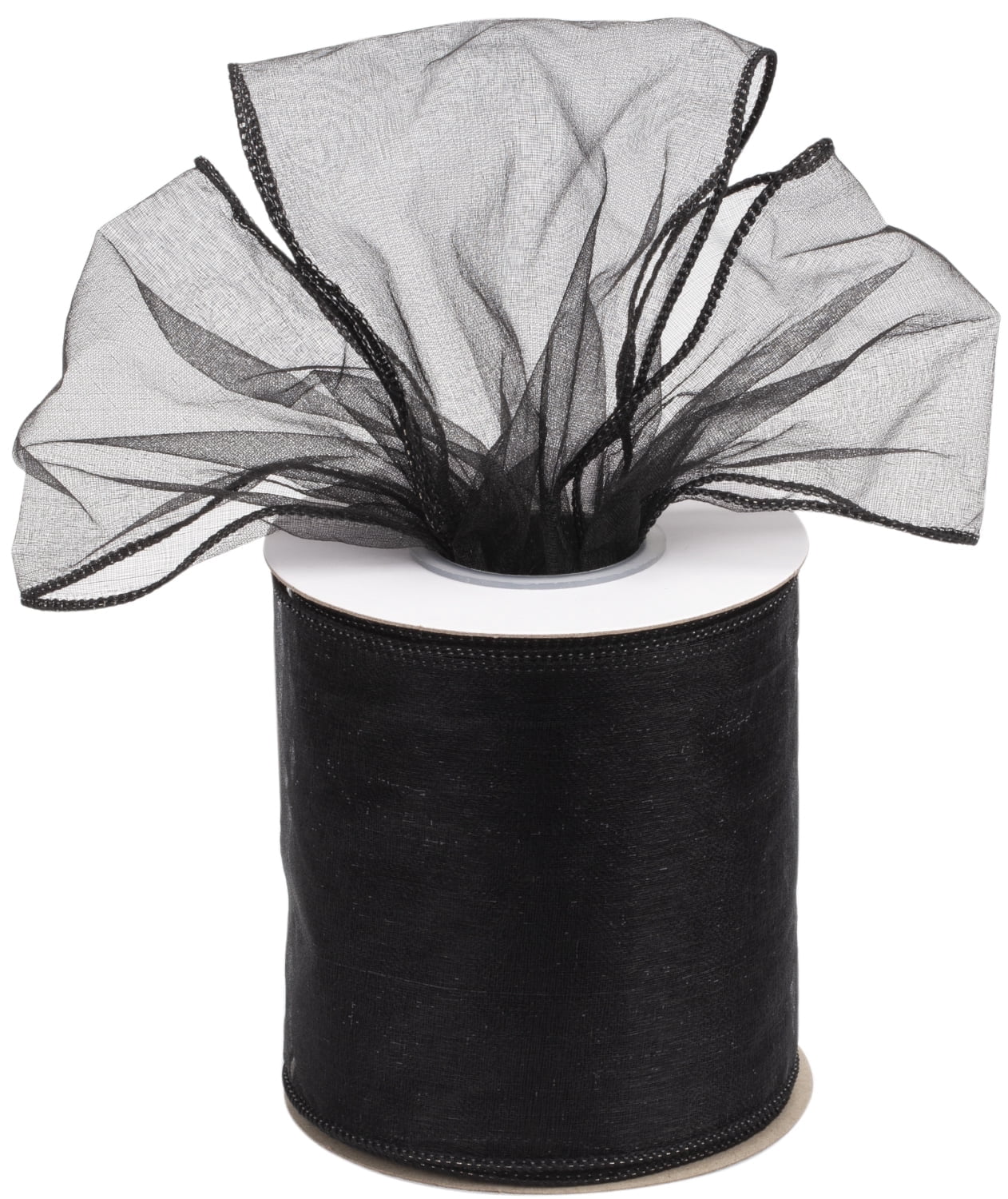 Joycrosso 1.5 Inch White Wired Organza Ribbon - 20 Yards Sheer Decorative Ribbon for Gift Wrapping, Wedding Decor, Christmas Tree, Crafts & DIY Projects