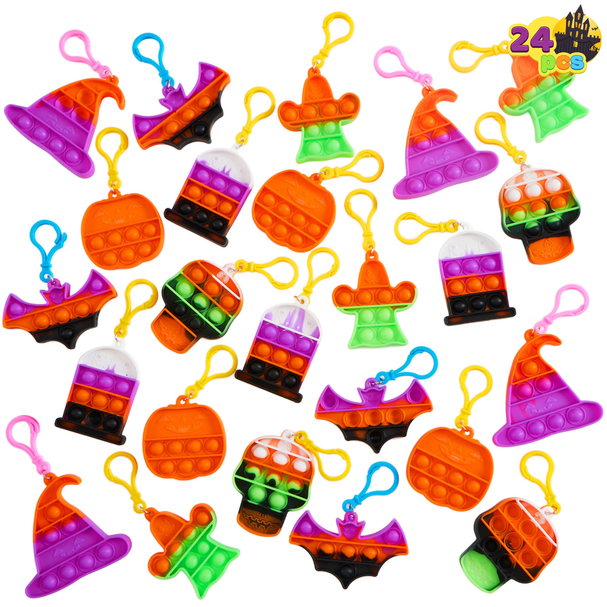 Joyfy 168 Pcs Halloween Stationery Party Favors,Halloween Gifts for Kids,Halloween Goodies Including Halloween Vampire Teeth,Spiders,Stamps,Stickers,Slap Bracelets