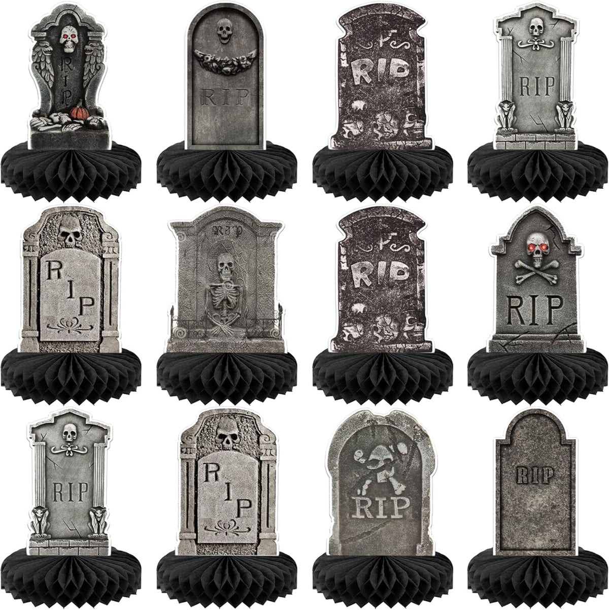 KatchOn, Halloween Honeycomb Centerpieces - Pack of 9 | Halloween Party Table Decorations | Halloween Party Table Centerpieces for Kids Halloween Birthday Party Decorations | Halloween Table Decor