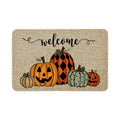 Kbndieu Halloween Door Mat, Halloween Pumpkin Rug Welcome Mats Outdoor for Front Door, Non Slip Floor Door Mat for Outside Front Porch Entryway Decor, 24 x 16 Inch