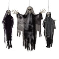 Ktaxon 4ft Hanging Ghost Animated Halloween Decoration 3pcs Creepy Skeleton Set