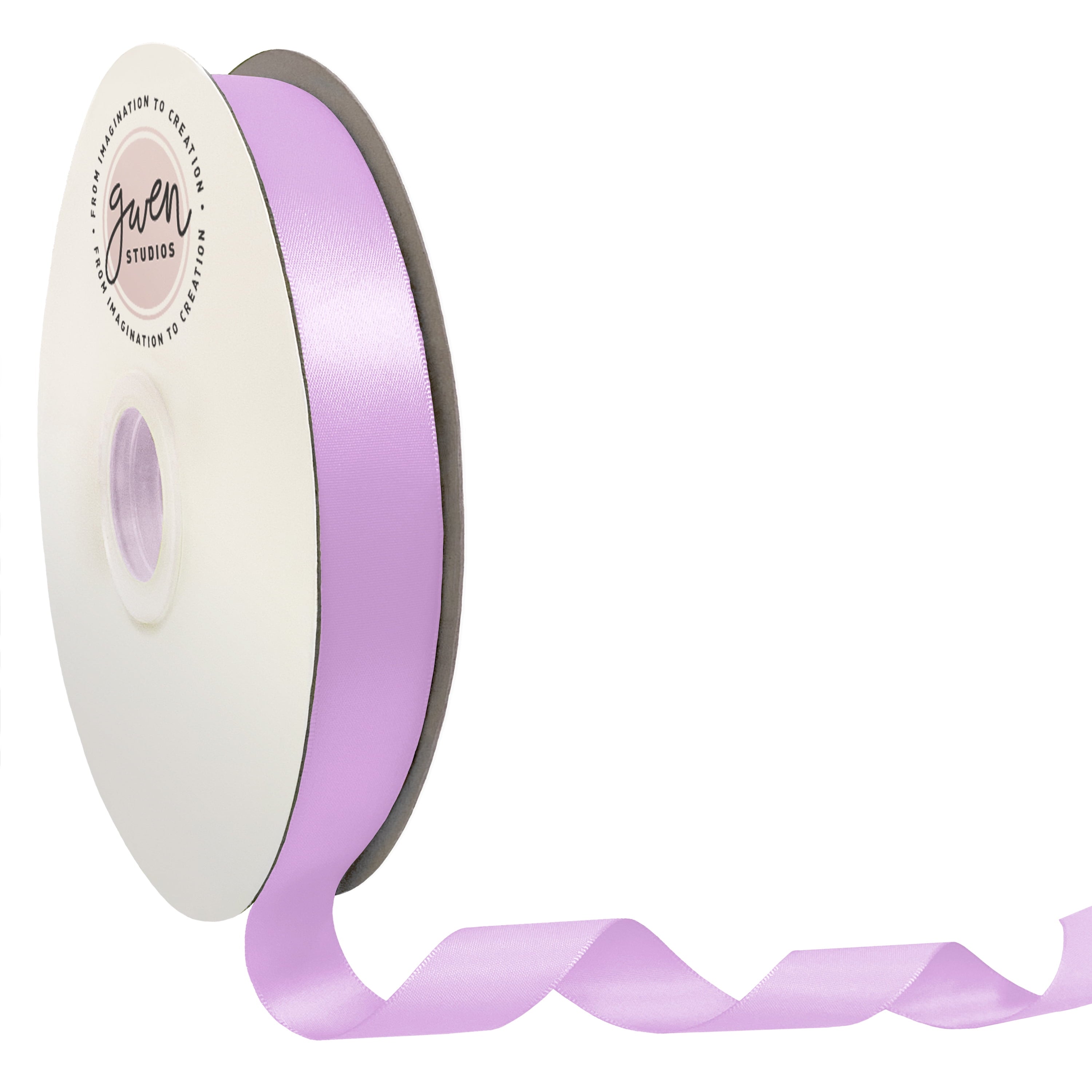 White Single Faced Satin Ribbon, 7/8" x 100 Yards by Gwen Studios