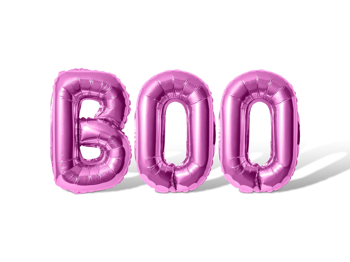 Letter Balloons - BOO 16" Inch Alphabet Letters Foil Mylar Balloon Halloween Party Banner (Black)