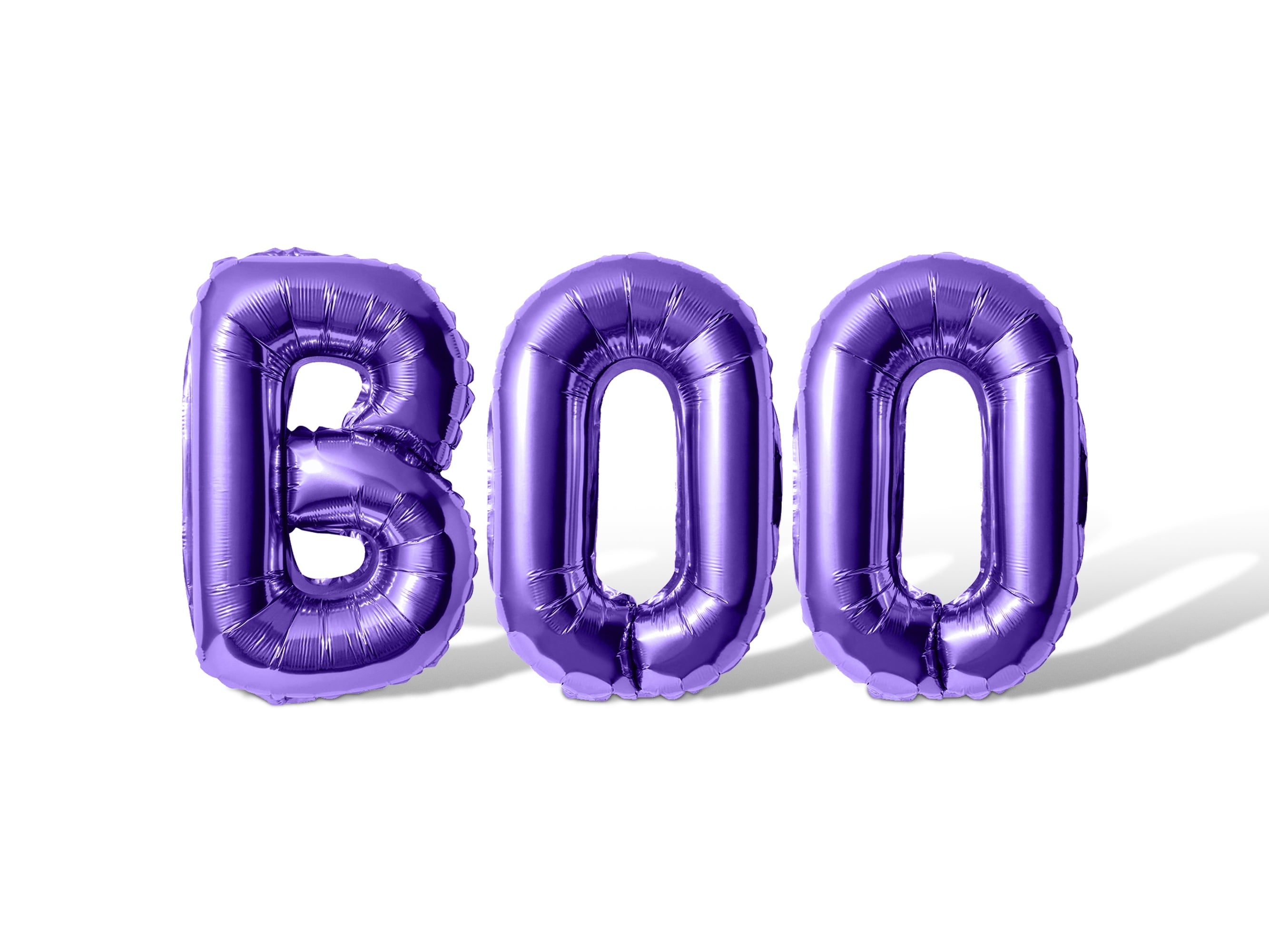 Letter Balloons - BOO 16" Inch Alphabet Letters Foil Mylar Balloon Halloween Party Banner (Black)