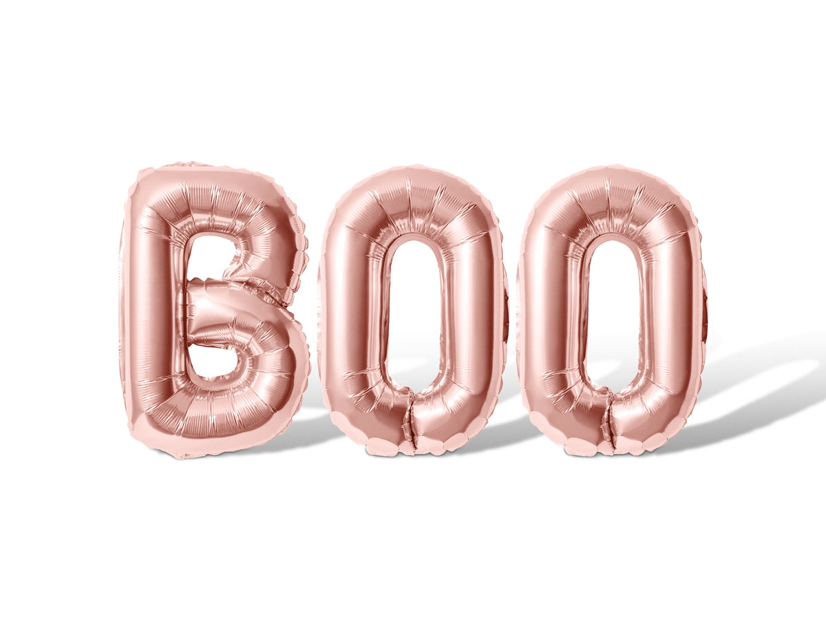Letter Balloons - BOO 16" Inch Alphabet Letters Foil Mylar Balloon Halloween Party Banner (Black)