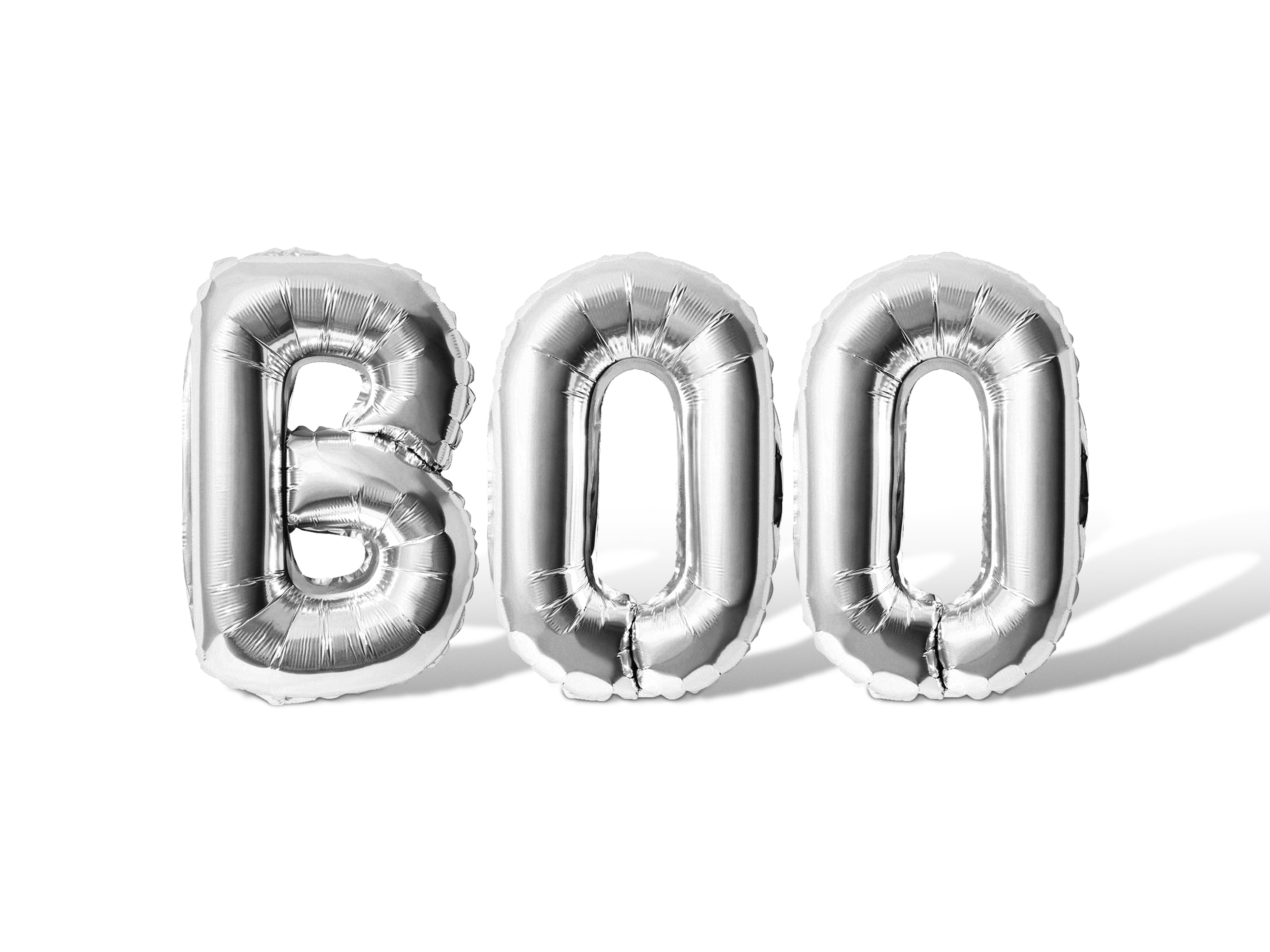 Letter Balloons - BOO 16" Inch Alphabet Letters Foil Mylar Balloon Halloween Party Banner (Black)