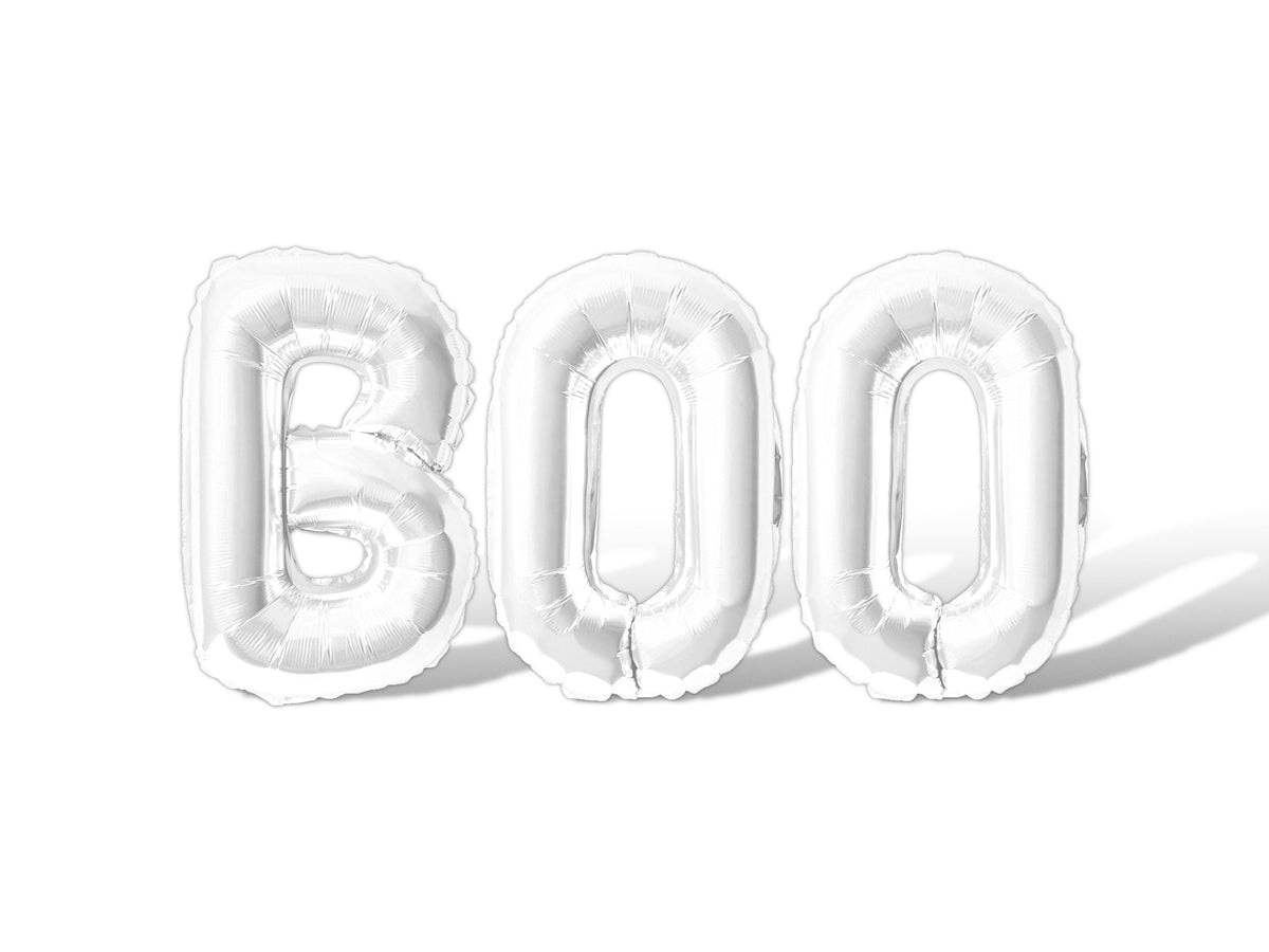 Letter Balloons - BOO 16" Inch Alphabet Letters Foil Mylar Balloon Halloween Party Banner (Black)