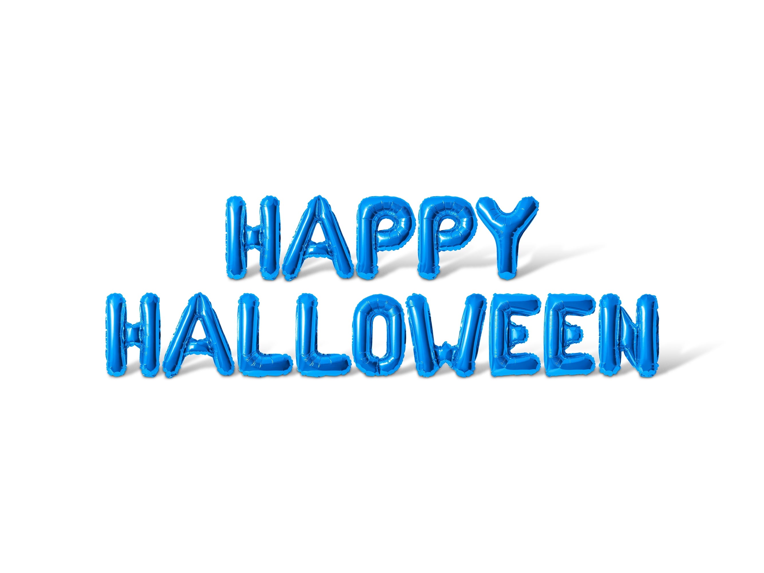 Letter Balloons - HAPPY HALLOWEEN 16" Inch Alphabet Letters Foil Mylar Balloon Halloween Party Banner (Black)