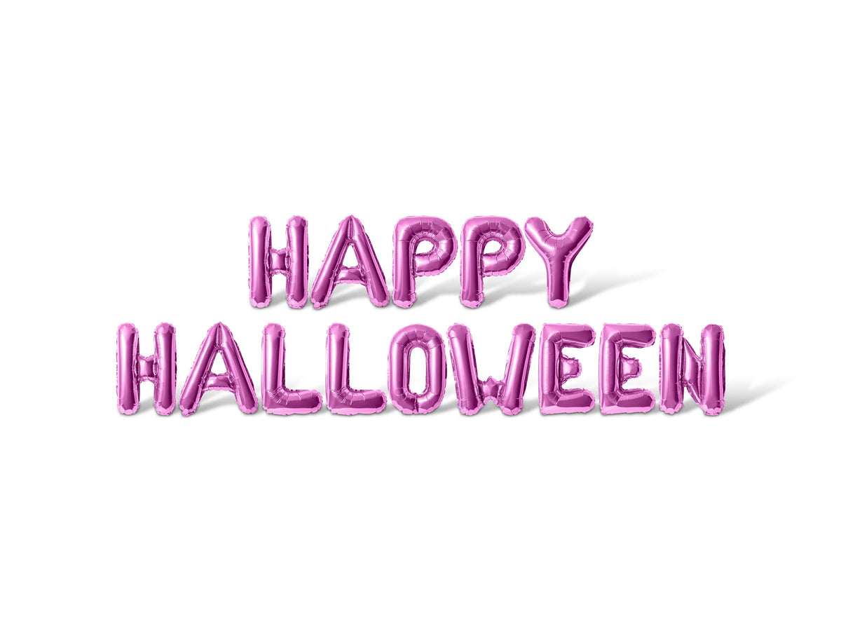 Letter Balloons - HAPPY HALLOWEEN 16" Inch Alphabet Letters Foil Mylar Balloon Halloween Party Banner (Black)