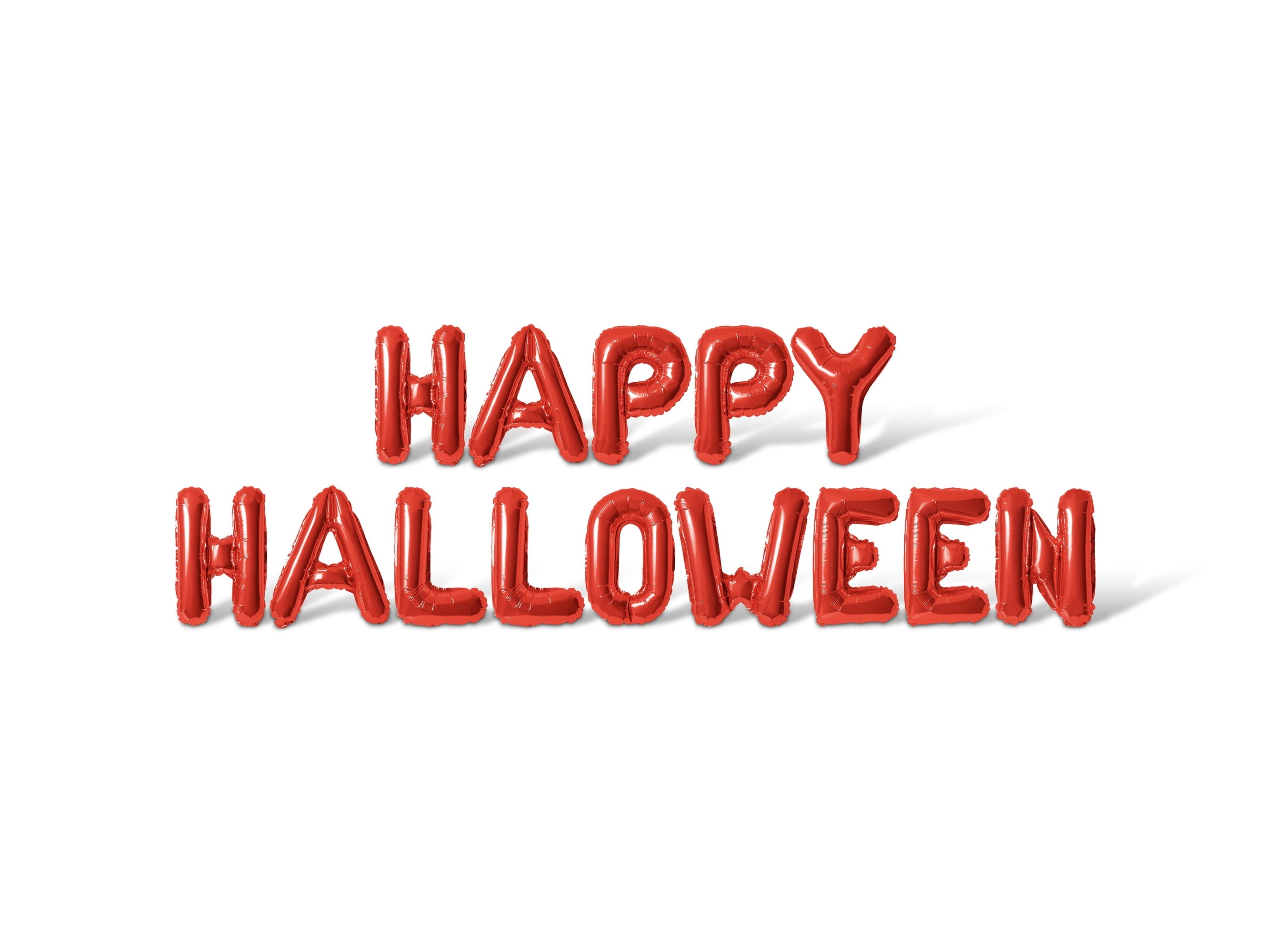 Letter Balloons - HAPPY HALLOWEEN 16" Inch Alphabet Letters Foil Mylar Balloon Halloween Party Banner (Black)