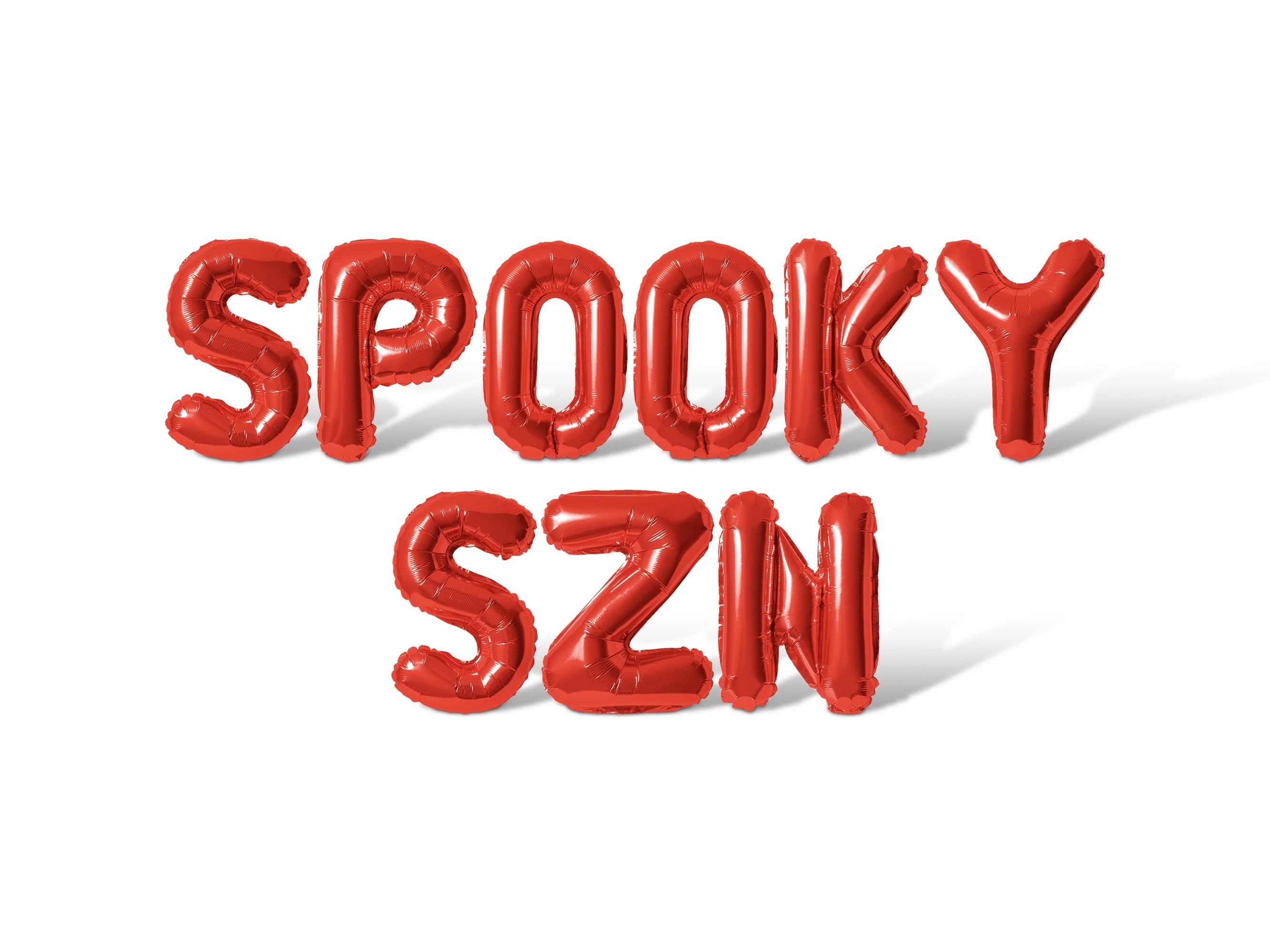 Letter Balloons - SPOOKY SZN 16" Inch Alphabet Letters Foil Mylar Balloon Halloween Party Banner (Green)