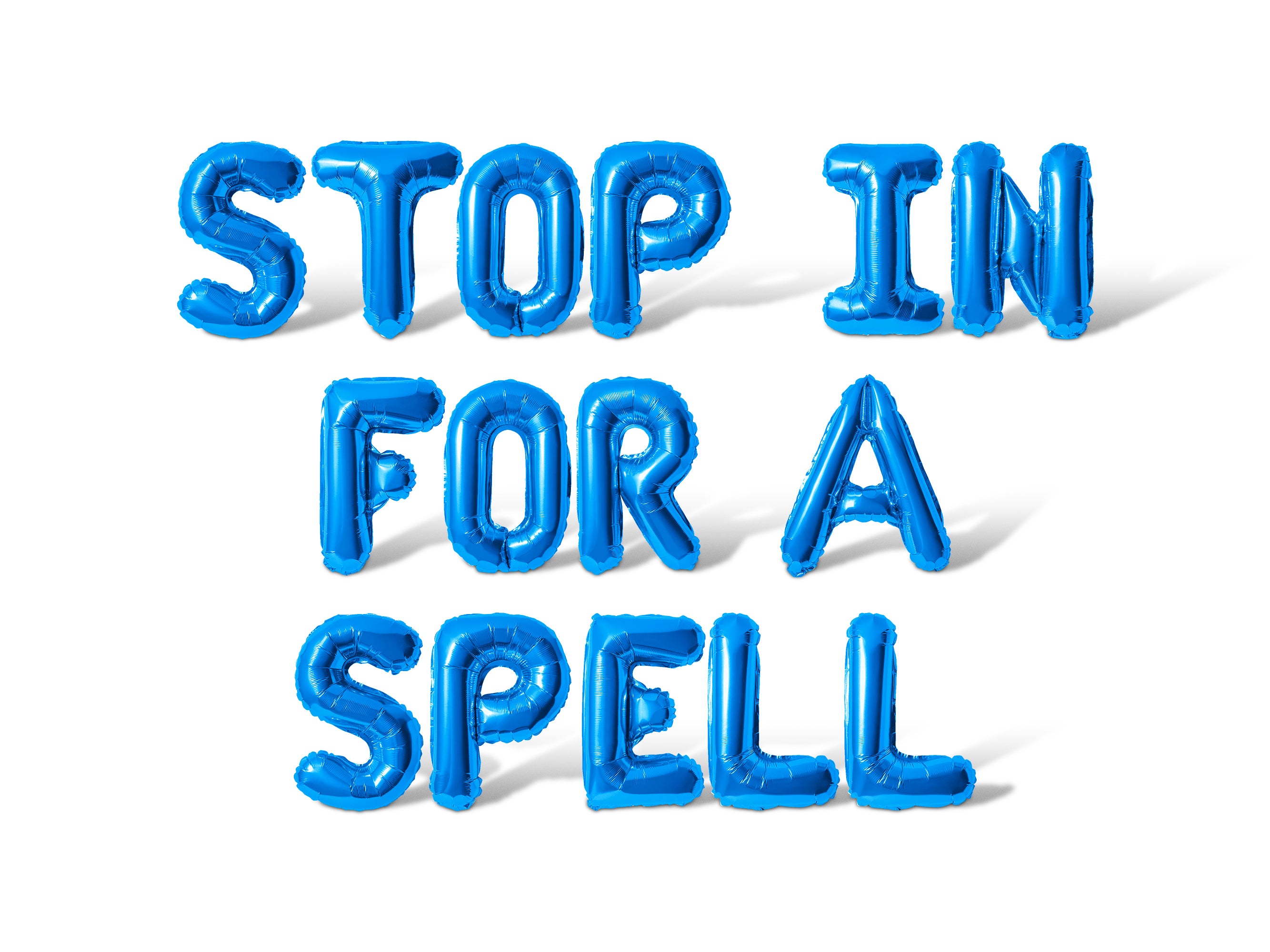 Letter Balloons - STOP IN FOR A SPELL 16" Inch Alphabet Letters Foil Mylar Balloon Halloween Party Banner (Red)