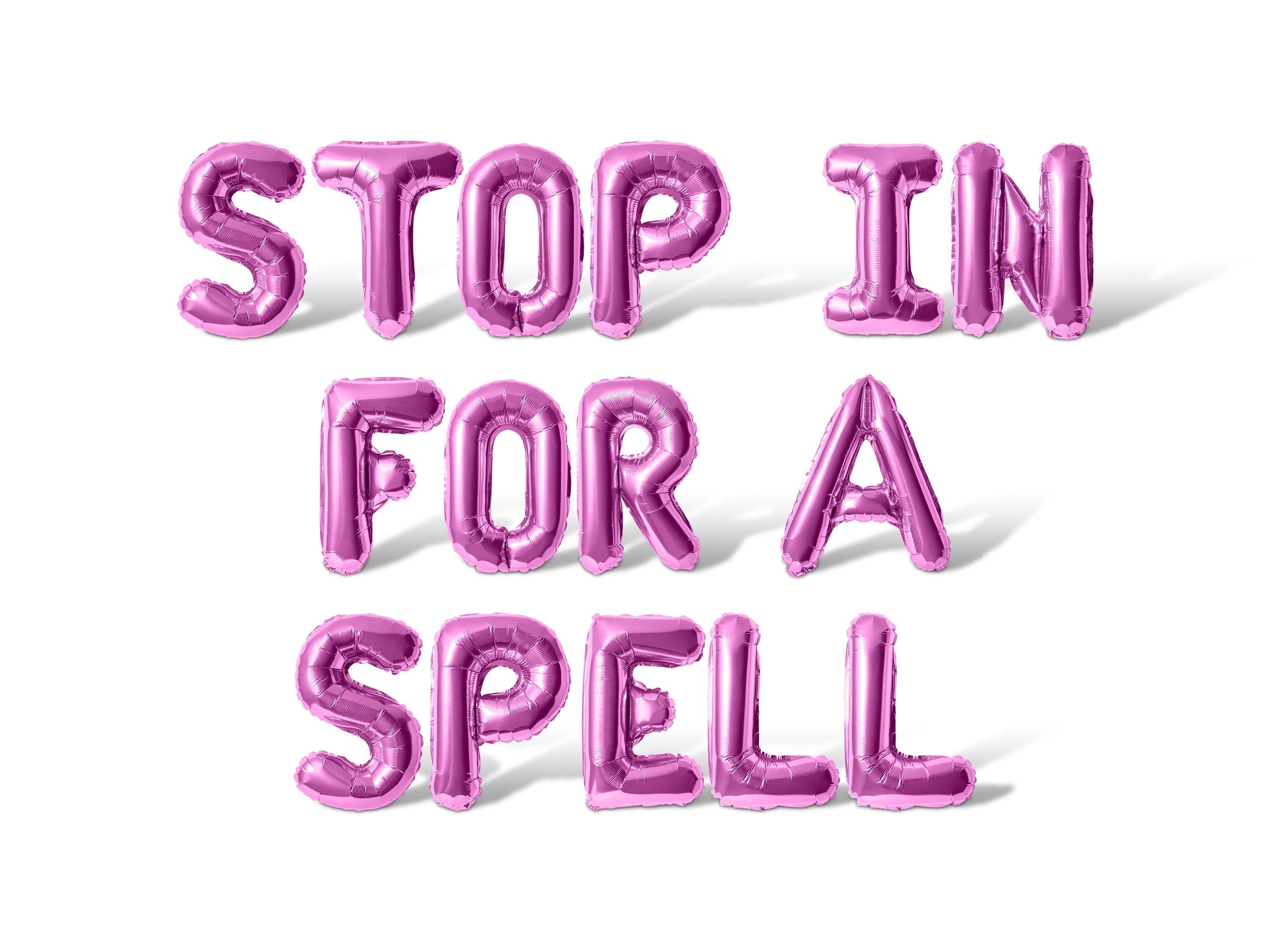 Letter Balloons - STOP IN FOR A SPELL 16" Inch Alphabet Letters Foil Mylar Balloon Halloween Party Banner (Red)