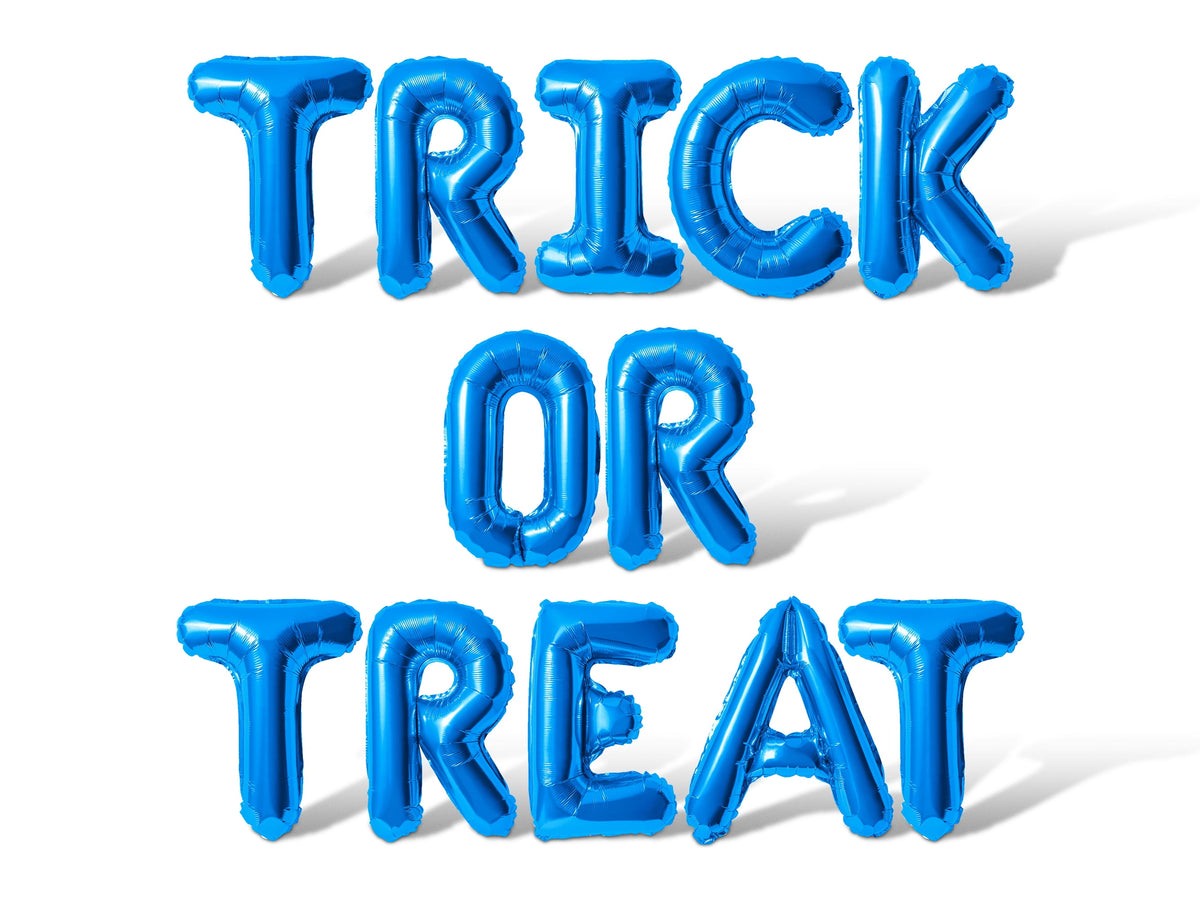 Letter Balloons - TRICK OR TREAT 16" Inch Alphabet Letters Foil Mylar Balloon Halloween Party Banner (Purple)