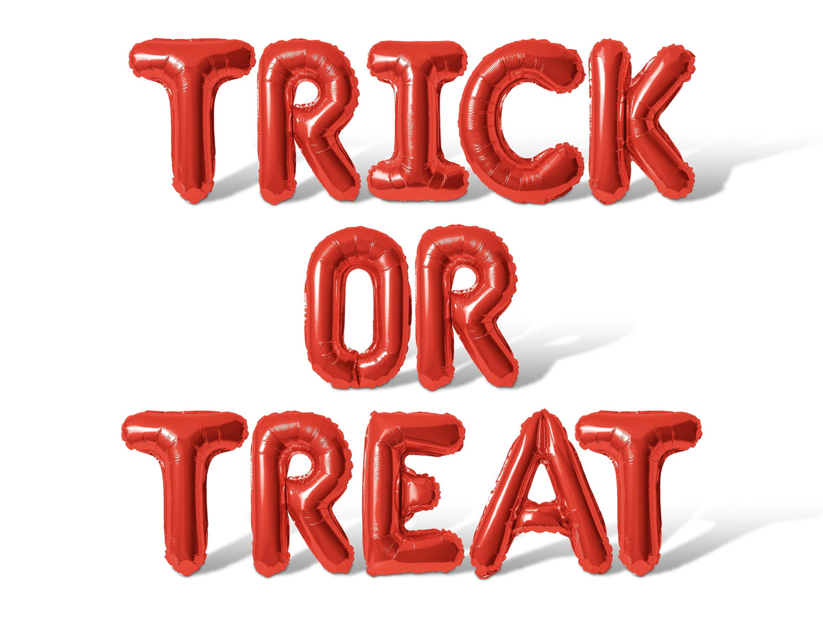 Letter Balloons - TRICK OR TREAT 16" Inch Alphabet Letters Foil Mylar Balloon Halloween Party Banner (Purple)
