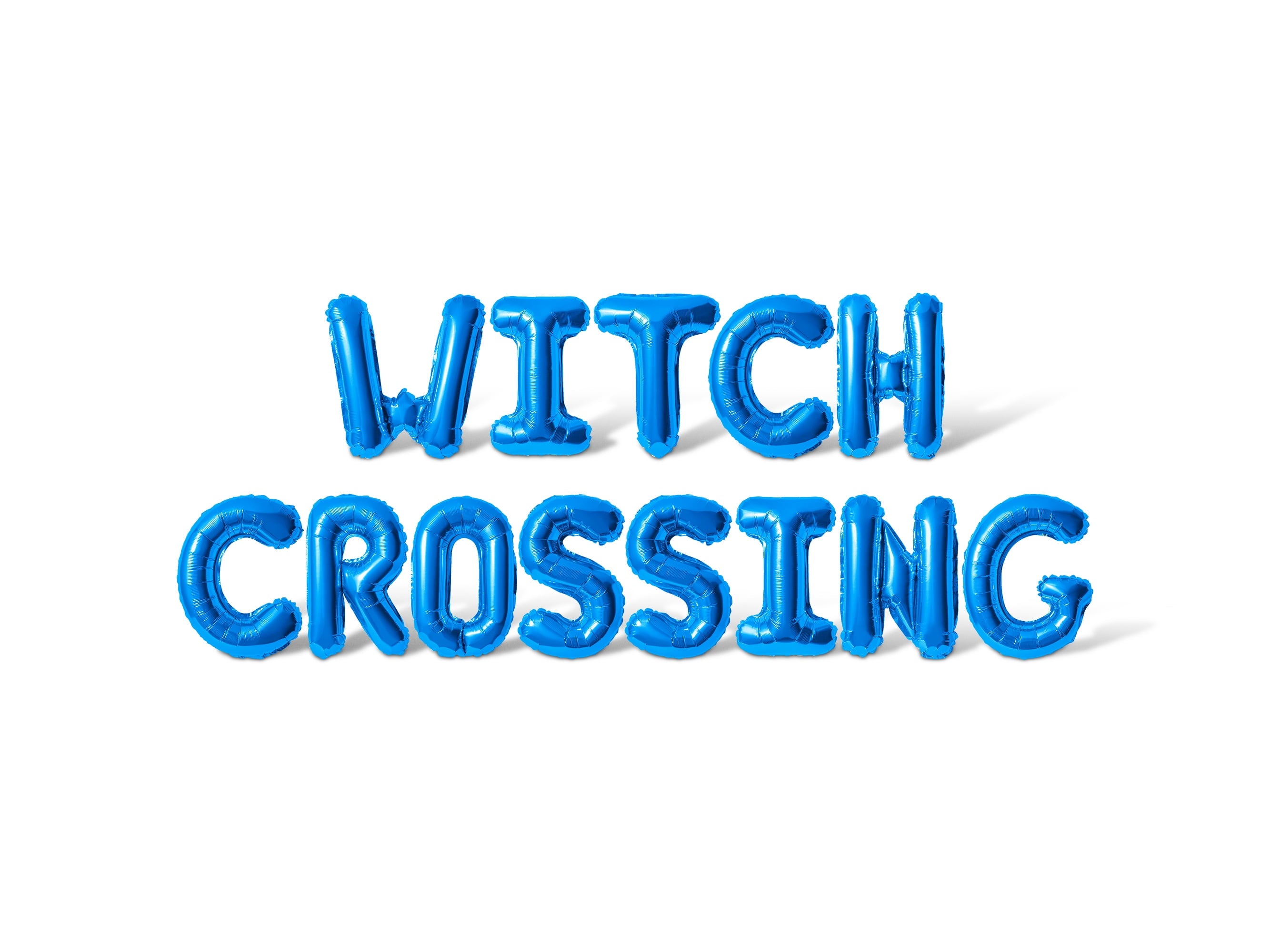Letter Balloons - WITCH CROSSING 16" Inch Alphabet Letters Foil Mylar Balloon Halloween Party Banner (Gold)